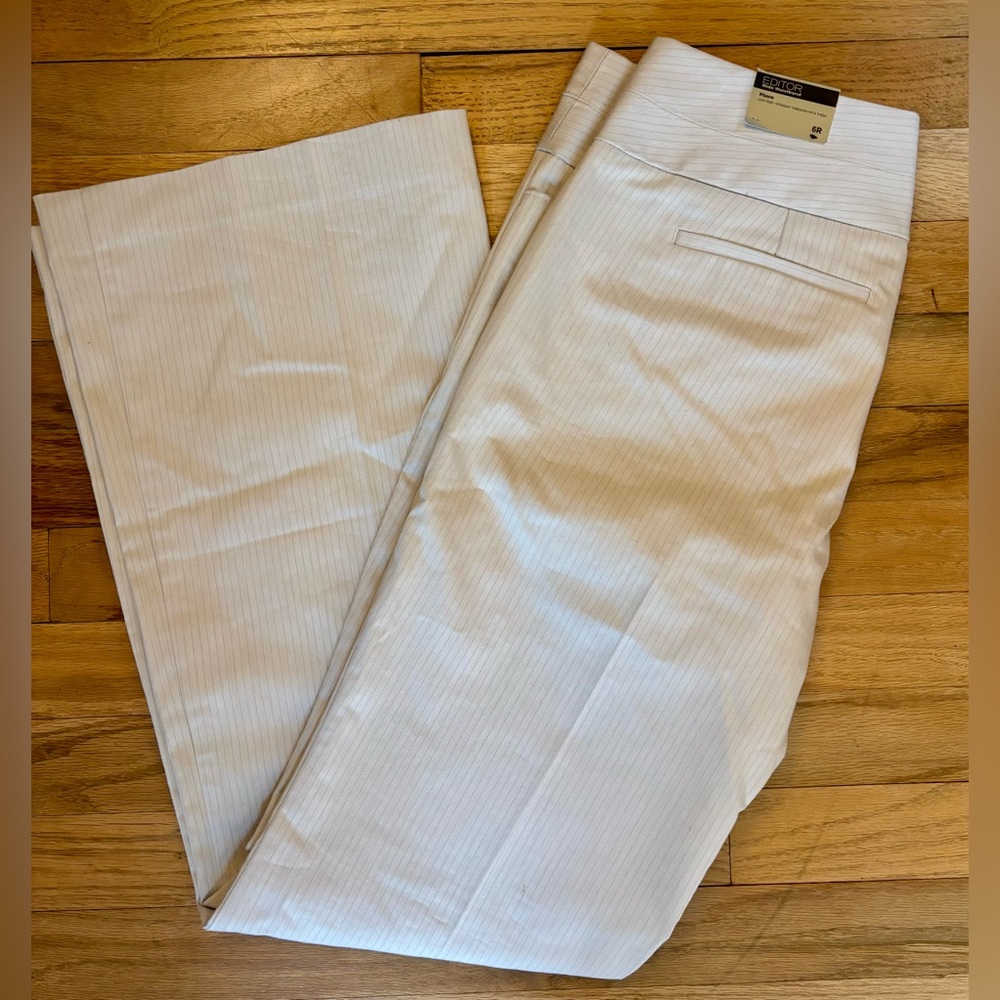 Express Cream Boot Cut Pants